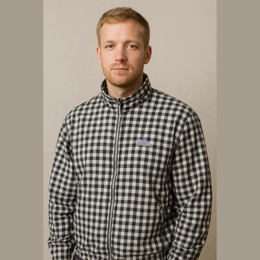 Duckster Men's Jacket Size Large Black and White Plaid